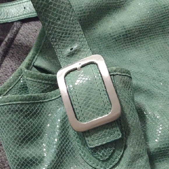Cole Haan Shiny Green Shoulder Bag - Picture 5 of 8